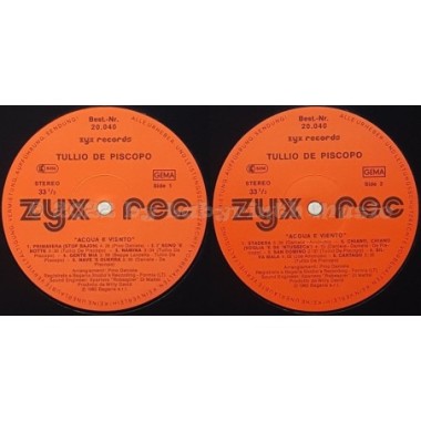 Tullio De Piscopo - Acqua E Viento • 12" Vinyl LP - Labyrinth Music