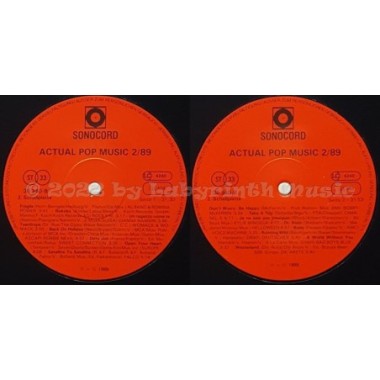 Various - Actual Pop Music 2/89 • 12" Vinyl LP • MINT - Labyrinth Music