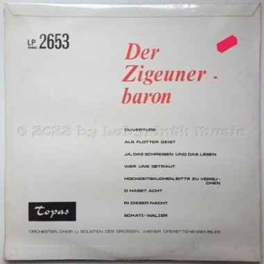 Various - Der Zigeunerbaron • 12" Vinyl LP • MINT - Labyrinth Music