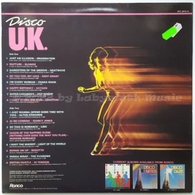 Various - Disco U.K. • 12" Vinyl LP • MINT - Labyrinth Music