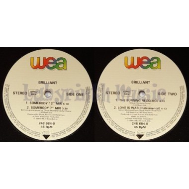 Brilliant - Somebody • 12" Vinyl Maxi - Labyrinth Music