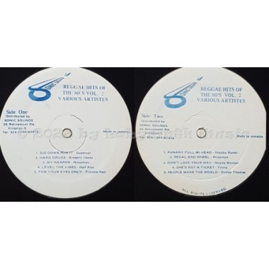 Various - Reggae Hits Of The 80's Vol. 2 • 12" Vinyl LP - Labyrinth Music