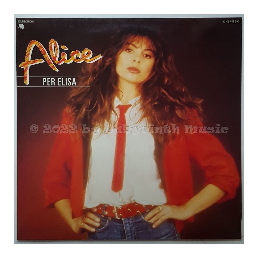 Alice - Per Elisa • 12" Vinyl LP • MINT - Labyrinth Music
