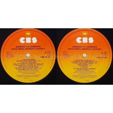 Andreas Vollenweider - White Winds • 12" Vinyl LP • EX - Labyrinth Music
