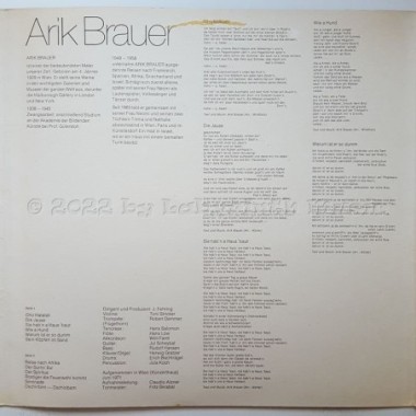 Arik Brauer - Arik Brauer • 12" Vinyl LP • EX - Labyrinth Music