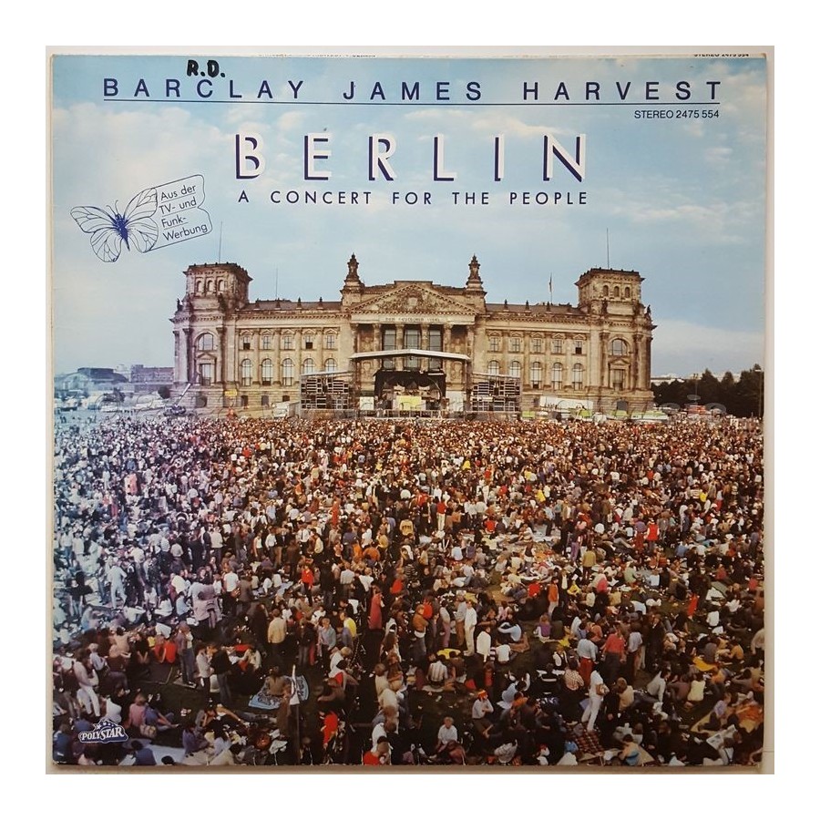 Barclay James Harvest - Berlin - A Concert For The People • 12" Vinyl LP - Labyrinth Music