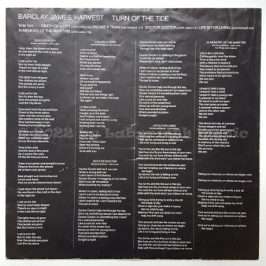 Barclay James Harvest - Turn Of The Tide • 12" Vinyl LP - Labyrinth Music