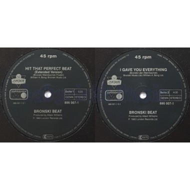 Bronski Beat - Hit That Perfect Beat • 12" Vinyl Maxi - Labyrinth Music