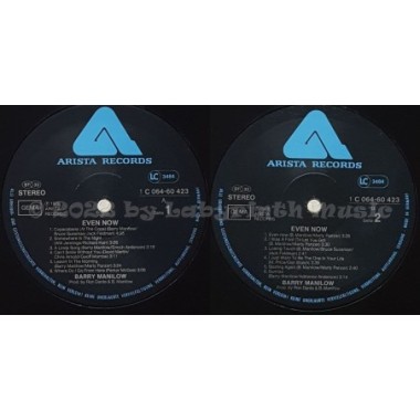 Barry Manilow - Even Now • 12" Vinyl LP • MINT - Labyrinth Music