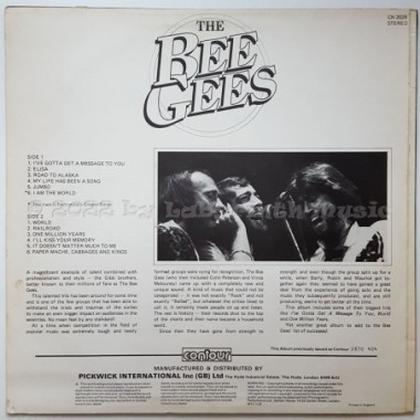 Bee Gees - I've Gotta Get A Message To You • 12" Vinyl LP - Labyrinth Music