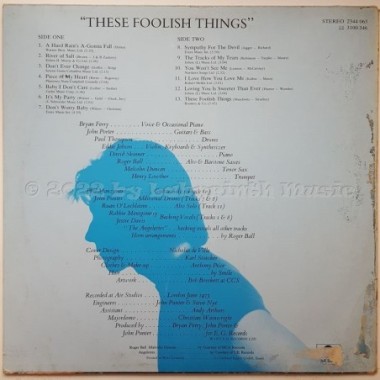 Bryan Ferry - These Foolish Things • 12" Vinyl LP - Labyrinth Music