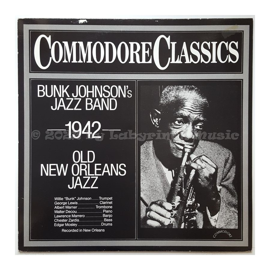 Bunk Johnson's Jazz Band - 1942 - Old New Orleans Jazz • 12" Vinyl LP • EX - Labyrinth Music
