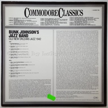 Bunk Johnson's Jazz Band - 1942 - Old New Orleans Jazz • 12" Vinyl LP • EX - Labyrinth Music