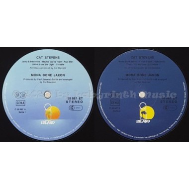 Cat Stevens - Mona Bone Jakon • 12" Vinyl LP • EX - Labyrinth Music