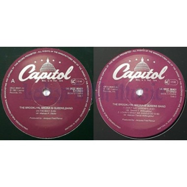 The Brooklyn, Bronx & Queens Band - On The Beat • 12" Vinyl Maxi - Labyrinth Music