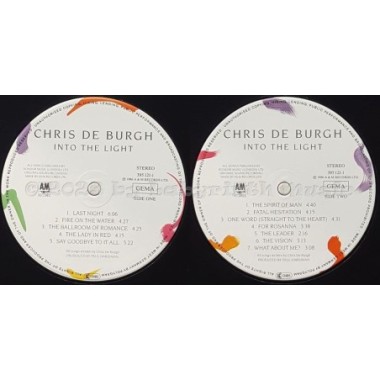 Chris De Burgh - Into The Light • 12" Vinyl LP • NM - Labyrinth Music