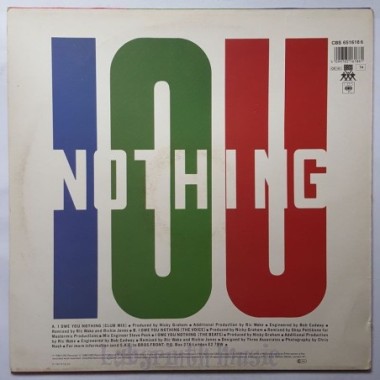 Bros - I Owe You Nothing • 12" Vinyl Maxi • EX - Labyrinth Music