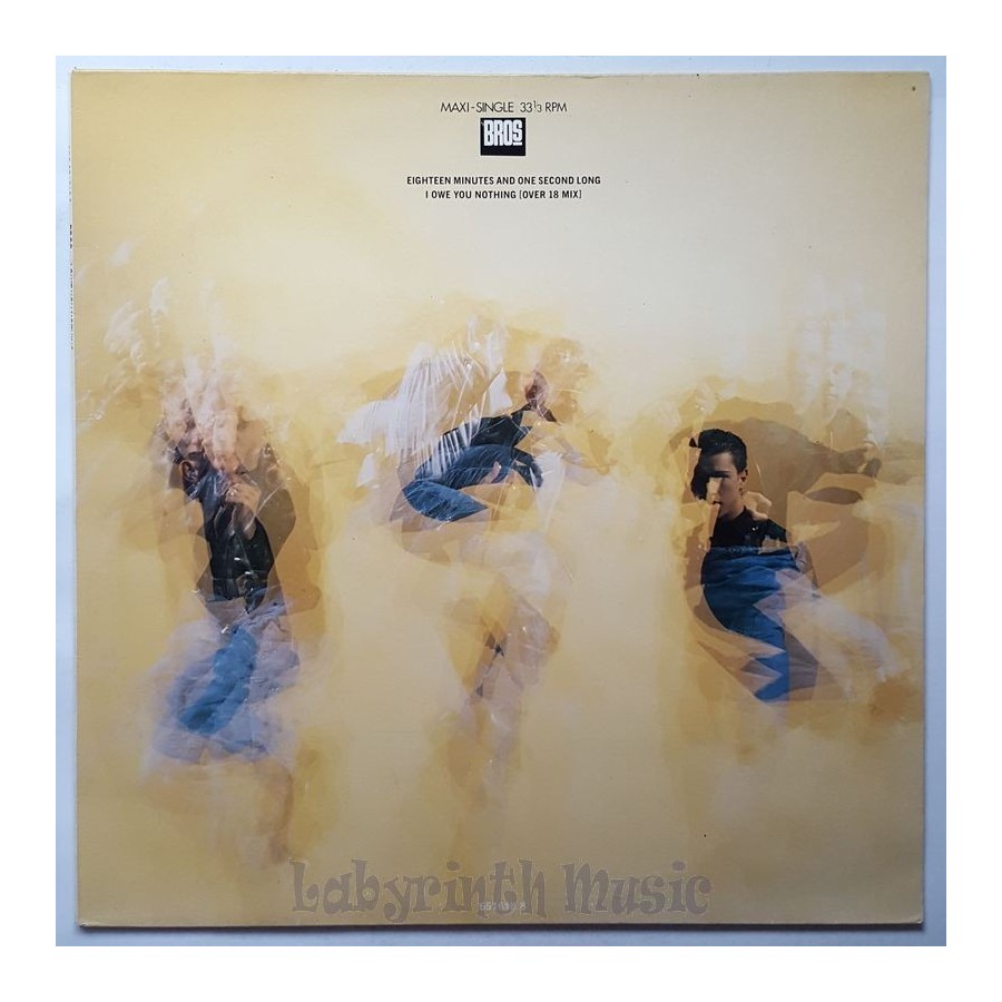 Bros - I Owe You Nothing (Over 18 Mix) • 12" Vinyl Maxi • EX - Labyrinth Music