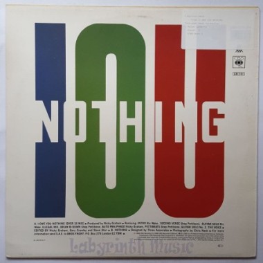 Bros - I Owe You Nothing (Over 18 Mix) • 12" Vinyl Maxi • EX - Labyrinth Music