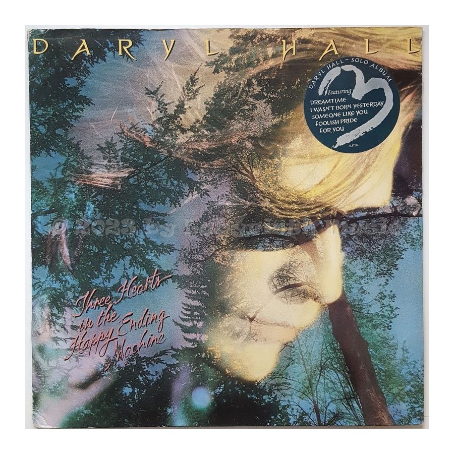 Daryl Hall - Three Hearts In The Happy Ending Machine • 12" Vinyl LP • EX - Labyrinth Music