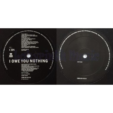 Bros - I Owe You Nothing (Over 18 Mix) • 12" Vinyl Maxi • EX - Labyrinth Music