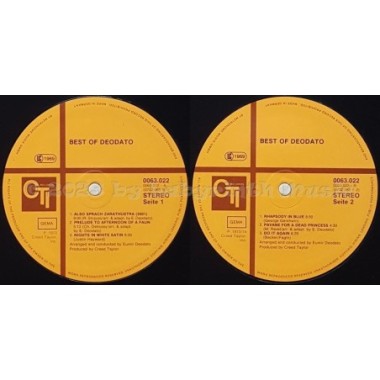 Deodato - Best Of Deodato • 12" Vinyl LP • EX - Labyrinth Music