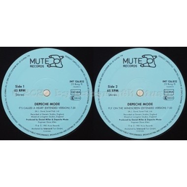 Depeche Mode - It's Called A Heart • 12" Vinyl Maxi • EX - Labyrinth Music