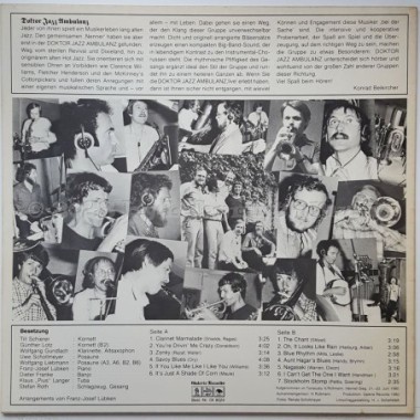 Doktor Jazz Ambulanz - Hot Jazz • 12" Vinyl LP • EX - Labyrinth Music