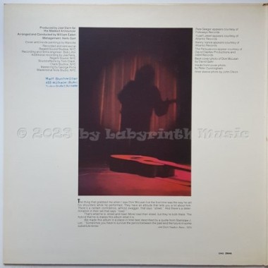 Don McLean - Homeless Brother • 12" Vinyl LP • NM - Labyrinth Music