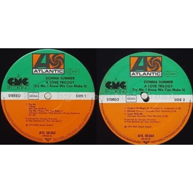 Donna Summer - A Love Trilogy • 12" Vinyl LP - Labyrinth Music