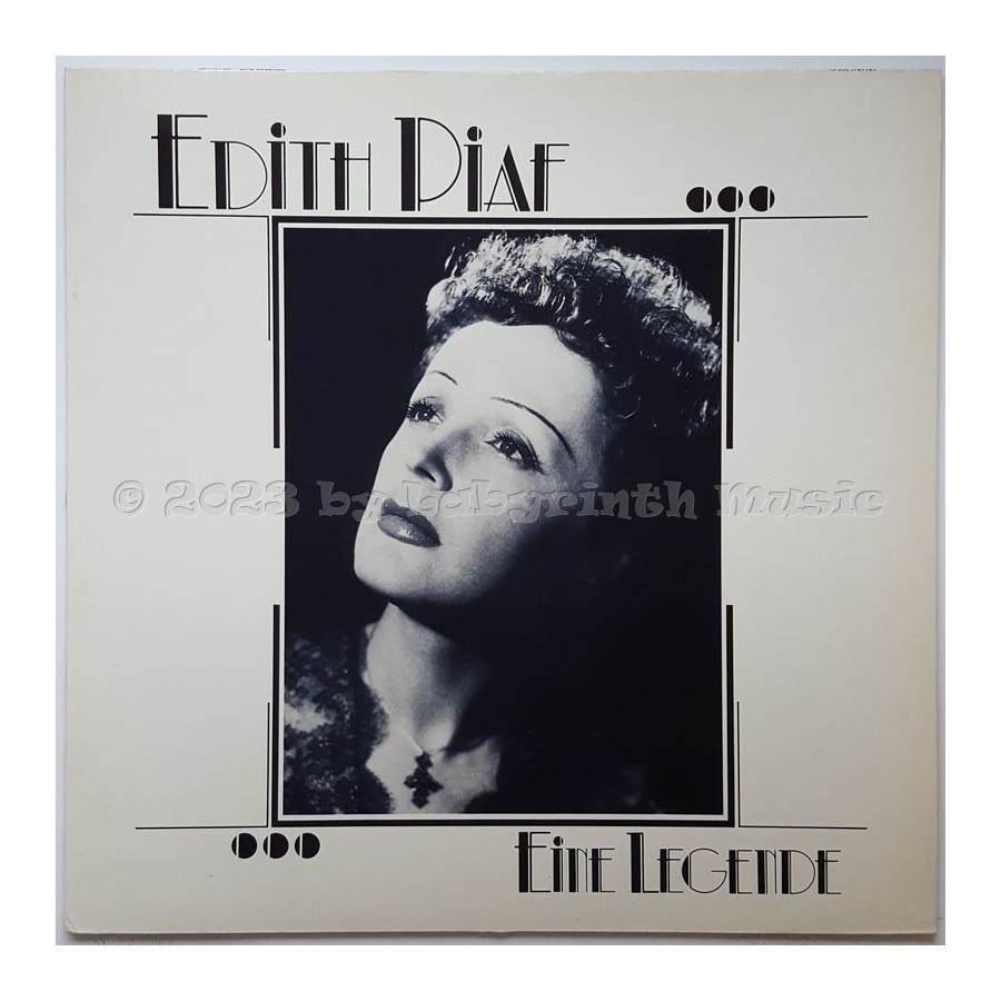 Edith Piaf - Eine Legende • 12" Vinyl LP • NM - Labyrinth Music