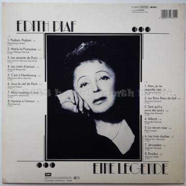 Edith Piaf - Eine Legende • 12" Vinyl LP • NM - Labyrinth Music
