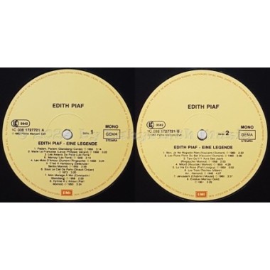 Edith Piaf - Eine Legende • 12" Vinyl LP • NM - Labyrinth Music