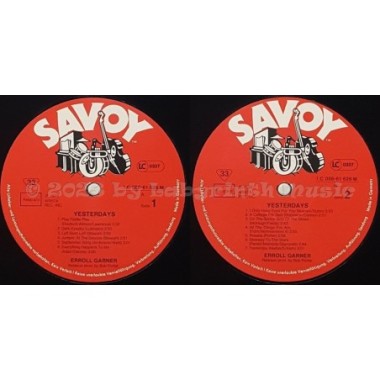 Erroll Garner - Yesterdays • 12" Vinyl LP • MINT - Labyrinth Music