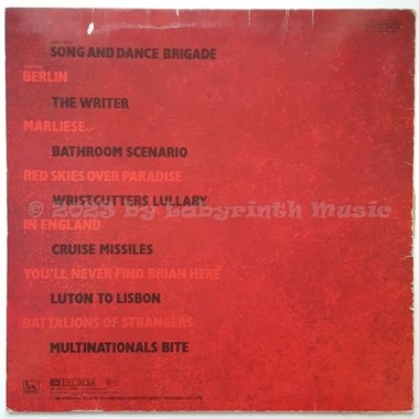 Fischer-Z - Red Skies Over Paradise • 12" Vinyl LP - Labyrinth Music