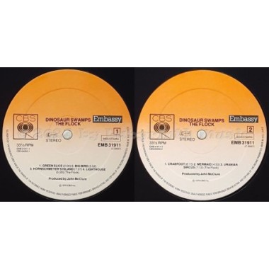 The Flock - Dinosaur Swamps • 12" Vinyl LP • EX - Labyrinth Music
