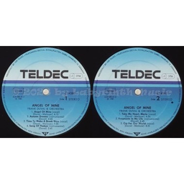 Frank Duval & Orchestra - Angel Of Mine • 12" Vinyl LP • EX - Labyrinth Music