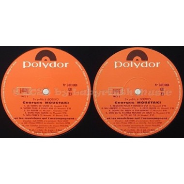 Georges Moustaki - Bobino 70 • 12" Vinyl LP - Labyrinth Music