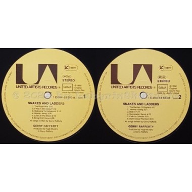 Gerry Rafferty - Snakes And Ladders • 12" Vinyl LP - Labyrinth Music