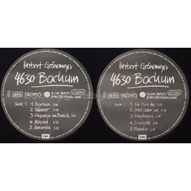 Herbert Grönemeyer - 4630 Bochum • 12" Vinyl LP - Labyrinth Music