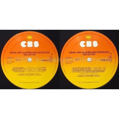 Ina Deter - Wenn Wir Unsern Neid Besiegen • 12" Vinyl LP • EX - Labyrinth Music