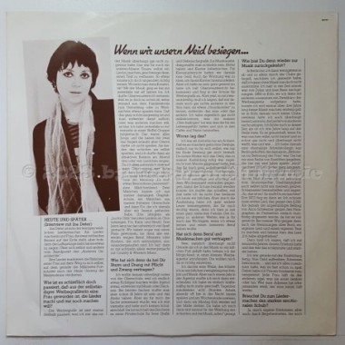 Ina Deter - Wenn Wir Unsern Neid Besiegen • 12" Vinyl LP • EX - Labyrinth Music