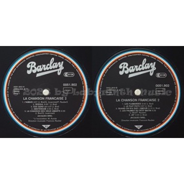 Jacques Brel - La Chanson Francaise 2 • 12" Vinyl LP • MINT - Labyrinth Music