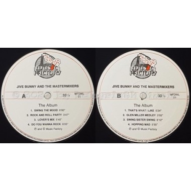 Jive Bunny And The Mastermixers - The Album • 12" Vinyl LP - Labyrinth Music