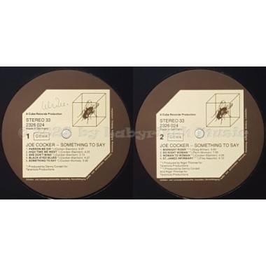 Joe Cocker - Something To Say • 12" Vinyl LP - Labyrinth Music