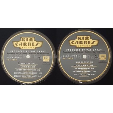 Kim Carnes - Voyeur • 12" Vinyl LP • EX - Labyrinth Music