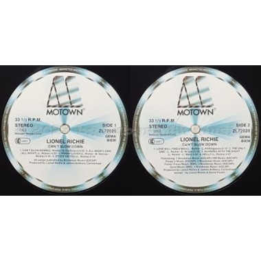 Lionel Richie - Can't Slow Down • 12" Vinyl LP • NM - Labyrinth Music