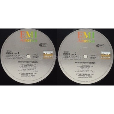 Little Steven And The Disciples Of Soul - Men Without Women • 12" Vinyl LP - Labyrinth Music