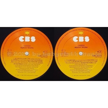 Men At Work - Cargo • 12" Vinyl LP - Labyrinth Music