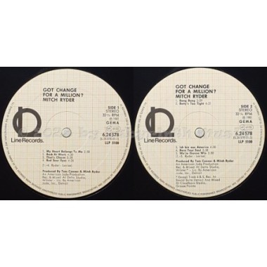 Mitch Ryder - Got Change For A Million • 12" Vinyl LP - Labyrinth Music
